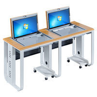 Support d'écran rabattable moderne pour bureau, école, atelier, avec bordure de sécurité