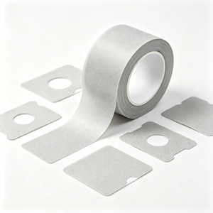 Ruban adhésif en tissu doublement conducteur à blindage EMI de précision, découpé sur mesure, avec adhésif acrylique simple face sensible à la pression, vente en gros - Product Image 1