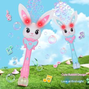 Baguette à bulles électrique en forme de lapin, machine à bulles de savon, jouet amusant pour enfants, fabricant de bulles, jouets à bulles pour enfants - Product Image 4