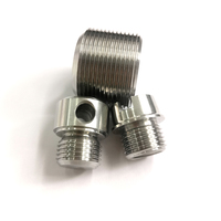 Adaptateur fileté de Compression en acier inoxydable usiné, accouplement en laiton, aluminium, pour fraisage