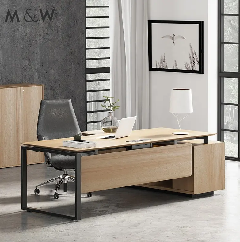 Mesa Ejecutiva estilo moderno, gerente de muebles de oficina, venta al por mayor