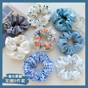 Offre Spéciale : Accessoires de Mode pour Cheveux Femme – Lot de 8 Chouchous Élastiques en Tissu Floral pour Filles - Product Image 5