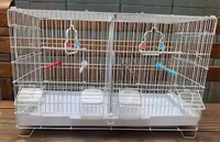 Poignée de transport facile Accessoires de cage pour perroquets d'élevage Cage à oiseaux Cage pour animaux d'élevage en acier inoxydable Gaiolas Para Passaros