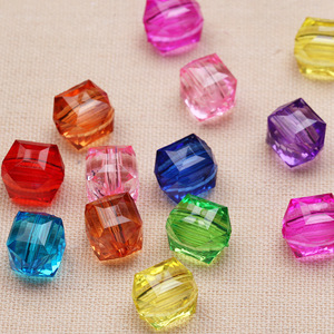 Aomiao's Mystery Acrylic Square <b>Beads</b> 10mm For Jewelry Making Bulk Loose <b>Beads</b> - Product Image 1