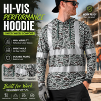 Sweat-shirt à capuche haute visibilité avec logo personnalisé, impression de haute qualité, séchage rapide, léger, vêtements de travail pour la construction routière