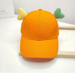 หมวกเบสบอลเด็กปักโลโก้ตามสั่ง ผ้าฝ้ายลายการ์ตูน ดีไซน์หูโค้ง ปรับขนาดได้ หมวกเด็กสำหรับกิจกรรมโรงเรียน โปรโมชั่น - Product Image 5