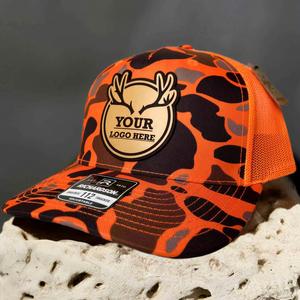 Gorra de béisbol de malla tipo trucker con parche de cuero bordado personalizado, a la moda, Richardson 112, para ciclismo al aire libre, invierno, Terry - Product Image 1