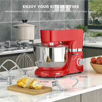 Bol en acier inoxydable de 5,5 l, 6,2 l, pour la maison, support pour gâteau, mixeur électrique