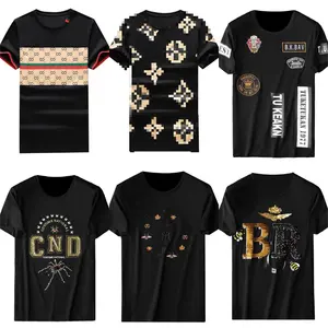 Best Youth Fashion Casual 100% Cotton Men's T-shirt Customized Embroidered Logo T-shirt Suitable for Young Men