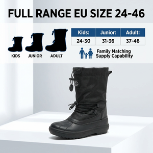 Botas de Nieve Impermeables para Hombre y <span class=keywords><strong>Mujer</strong></span>, Suela de TPR, Parte Superior de Oxford, Forro de Piel Sintética, Cálidas y Térmicas, para <span class=keywords><strong>Senderismo</strong></span> al Aire Libre, Venta al Por Mayor - Product Image 2