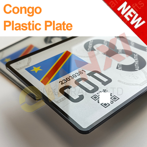 Placa de Vehículo Personalizada de la República Democrática del Congo, Plexiglás de 3 mm, Versión Moderna para Matrícula de Automóvil, Placa Decorativa - Product Image 5
