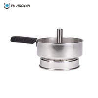 Accessoire Chicha Direct Usine Chine, Dispositif de Gestion de la Chaleur en Acier Inoxydable pour Charbon de Narguilé, Logo Personnalisé, Technique Miroir HOOKAH