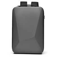 Sac à dos pour ordinateur portable à grande capacité pour homme, avec serrure à code, en denim, pour les professionnels, imperméable, extensible, coque rigide, pour jeux PC, en polyester