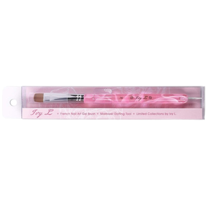 Pinceau plat français pour ongles, pinceau doux pour gel, pinceau pour dessin de lignes en acrylique et marbré pour manucure et nail art - Product Image 5