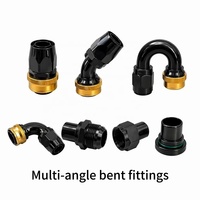 Tuyau en caoutchouc CPE renforcé en acier inoxydable tressé en nylon AN4-AN10 avec raccord rapide pivotant pour ligne de carburant, huile, liquide de refroidissement et vide pour la course