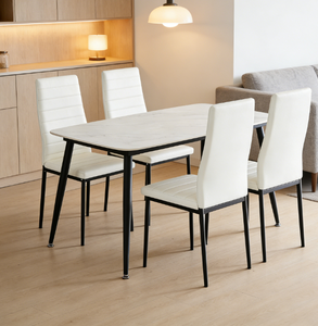 <span class=keywords><strong>Chaise</strong></span> de salle à manger contemporaine nordique en <span class=keywords><strong>velours</strong></span> avec pieds en métal <span class=keywords><strong>noir</strong></span> pour mobilier de restaurant, <span class=keywords><strong>chaise</strong></span> à dossier haut pour table à manger - Product Image 4