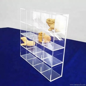 Nhà Máy Bán Buôn 16 Lỗ Rõ Ràng Acrylic Mô Hình Xe Mini Hình Hiển Thị Đứng Sưu Tập Chủ Hiển Thị Trường Hợp - Product Image 3