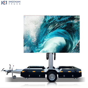 รถพ่วงโฆษณา LED เคลื่อนที่เพื่อการมองเห็นสูงสุดในการตลาดในพื้นที่เชิงพาณิชย์ รถพ่วงเคลื่อนที่อัตราการรีเฟรชสูง - Product Image 1