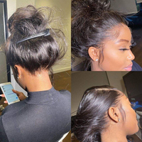 Perruques cheveux humains 360 pleine dentelle Yaki perruque droite 360 dentelle frontale Hd cheveux humains vietnamien cheveux bruts Double dessiné perruque droite