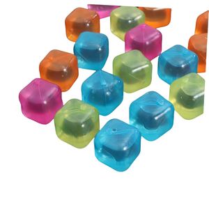 Glaçons en plastique réutilisables, colorés, réfrigérables pour boissons, lavables, non fondants, non diluants - Product Image 3