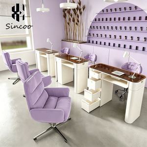 Modern Professional Multifunctional Easy-Clean MDF Material Beauty Salon Dust Collector <b>Nail</b> Technician Tech <b>Desk</b> <b>Nail</b> Tables - Product Image 4