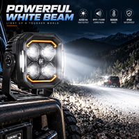 Lampe de travail LED multi-mode TEEHON 40W, lumière latérale DRL ambre, IP68, 9-32V, pour camion, tout-terrain, tracteur, excavateur