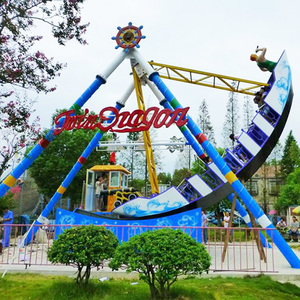 Grande balançoire <span class=keywords><strong>pirate</strong></span> en fibre de verre pour parcs d'attractions avec éclairage LED et harnais de sécurité pour parcs à thème et stations balnéaires - Product Image 2