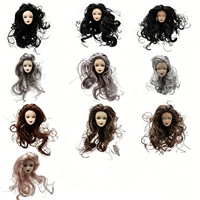 Tête de poupée personnalisable, modèle 11 pouces, corps vierge en plastique BJD, tête de poupée modèle féminin et masculin, accessoire de beauté