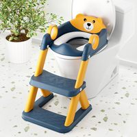 Vente en gros d'usine, pot de toilette pliable réglable en hauteur, pot de toilette portable pour l'apprentissage de la propreté
