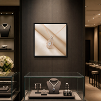 Écran LCD carré d'intérieur 33 pouces 2K 1920x1920 420 Nits TFT avec Android OS Wi-Fi pour la publicité en magasin de cosmétiques et bijouteries