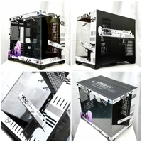 Boîtier de PC Gamer CS GO Mini-ITX Vertical en Alliage d'Aluminium avec Panneau Latéral Transparent Personnalisable