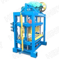 Machine à fabriquer des blocs de béton semi-automatique QT4-40, machine de moulage en Afrique