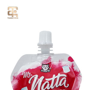 Pochette Doypack PE de haute qualité imprimée en gravure avec bec verseur pour l'emballage de yaourts, jus, eaux minérales, boissons énergisantes et sodas - Product Image 3