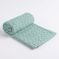 Maßgefertigtes Superabsorbierendes Einfarbiges Silikon-Punkte Anti-Rutsch Pilates Hot Yoga Mattenhandtuch mit Silikonpunkten