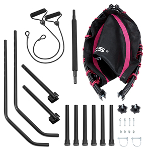 SONGMICS 40\" Adjustable Indoor/Outdoor Fitness Rebounder Mini <strong>Trampoline</strong> Foam Handle <strong>for</strong> Adults Workout Equipment <strong>for</strong> Men Women - Product Image 5