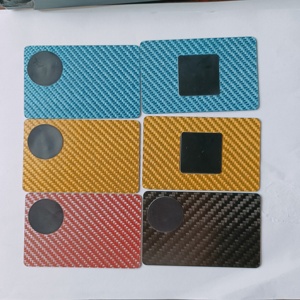 Nuevas tendencias, tarjetero de Metal delgado para hombres, tarjeta NFC de fibra de carbono forjada Rfid, billetera de <span class=keywords><strong>brasas</strong></span> forjada con Clip para dinero - Product Image 6