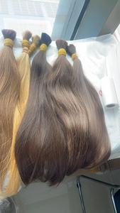 Rambut Virgin Warna Alami Coklat Muda 100% Rambut Eropa Virgin Tanpa Proses, Grosir - Product Image 4