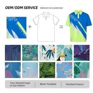 Custom Sublimation Anti-Wrinkle Breathable Knitted Print Men's <b>Badminton</b> Tennis Golf Shirt Quick Dry Sportswear 100% Polyester - Product Image 2