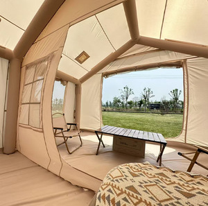 Tente gonflable portable extra-large 12,8 m² quatre saisons, imperméable, avec cloison à deux pièces pour le <span class=keywords><strong>camping</strong></span> familial en plein air - Product Image 6