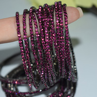 89 Designs En stock Bracelet tennis de mode pour femme, avec strass assortis et cordon élastique, style diamant
