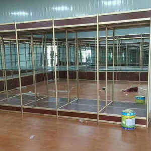 חנות קמעונאית הובילה דלת פתיחה מוארת הנעילה תצוגת זכוכית ראווה ארון תצוגה זכוכית חלון עם אורות - Product Image 3