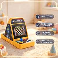Console de jeu portable à double écran TFT 2,8 pouces 16+8 bits avec 305 jeux, style arcade rétro portable