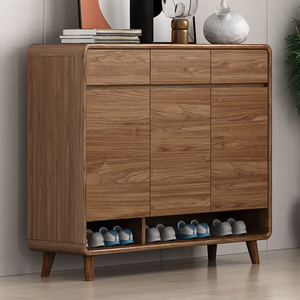Wooden Shoe Rack with Drawers Space-Saving Bedroom <strong>Hallway</strong> <strong>Storage</strong> <strong>Bench</strong> Durable Design for 24-35 Pairs - Product Image 1