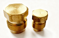 Raccord de raccordement en laiton forgé 3/8 pouce avec filetage SAE, résistant à la corrosion, 450-2800 PSI, série 57 pour applications gaz naturel/GPL