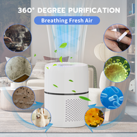Aromathérapie lampes Uv Intelligent Pet Smart Portable bureau petit Uvc ménage H13 filtre Hepa purificateur d'air nettoyant maison