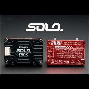RUSH TANK SOLO 5.8G 48CH PitMode 1.6W VTX Ajustable <span class=keywords><strong>2</strong></span>-6S Micrófono Integrado Carcasa de Enfriamiento CNC para Carreras FPV RC <span class=keywords><strong>Freestyle</strong></span> Long - Product Image 6