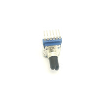 Potensiometer Volume Audio Stereo Mingjia R11 Seri 6-Pin 11mm 1k-1M Terlaris, Poros Plastik Terisolasi, Rheostat Putar 300