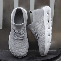 Chaussures de sport respirantes à enfiler pour hommes, idéales pour la course, la gym et la marche, avec coussinets tricotés de haute qualité