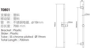 Design a maniglia singola allentare il cursore della maniglia su e giù a piacimento per regolare il soffione della <span class=keywords><strong>doccia</strong></span> - Product Image 2