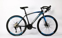 Vélo de route 700C 21 vitesses en alliage d'aluminium, vélo de course pour homme, possibilité de personnalisation OEM, frein à disque, vélo de route pour homme
